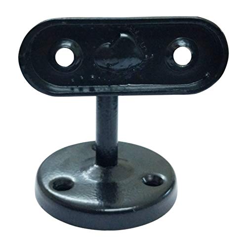 Adonai Hardware"Izrahiah" Medium Antique Wrought Iron Sturdy Handrail Brackets (2.3" X 4 Pack, Matte Black) For Diy Easy Installation, Staircase, Stairs, Rails, Railings, Support And Home Decor #TOP7