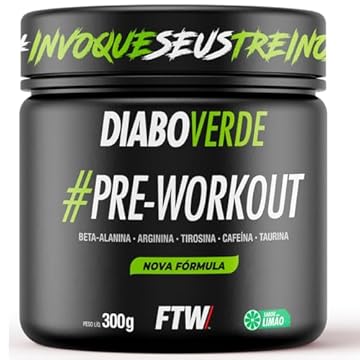 Suplemento Em Pó Ftw Diabo Verde Pre Treino Pre Workout 300g Sabor Limão