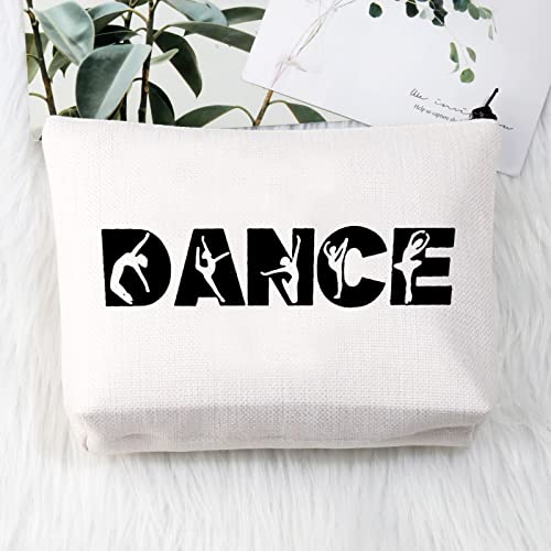 PLITI Dancer Makeup Bag - Dance Teacher Cosmetic Bag - Dance Team Gift (One DanceU) - Portable, Waterproof, Canvas - Travel Companion - Image 3
