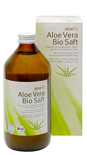 Aloe Vera Bio Saft Aloefit Aloeverose Vegan Direktsaft Rainbow Aloe Vera Juice organisch natürlich (1 x 500ml)