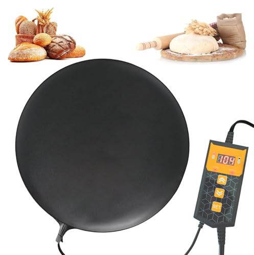 Brewing Heat Pad Sourdough Proofing Heat Mat with Temperature Controller Auto Off Timer for Home Beer Brewing Kombucha Yogurt Kefir Fermentation Sourdough Bread Proofing (With Controller, 1 Pack)