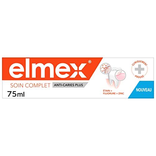 Elmex - dentifrice Elmex Anti-Caries Plus Soin Complet - Reminéralise L'Émail - Protège les dents Sensibles et L'Irritation des Gencives - 75 ml Cover