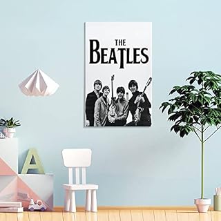 Poster classique noir et blanc The Beatles – Peinture décorative sur toile – Impression murale et image d’art moderne… - Les Beatles, Paul McCartney, John Lennon, RIngo Starr, George Harrison Poster classique noir et blanc The Beatles - Peinture décorative sur toile - Impression murale et image d'art moderne… – Image 4