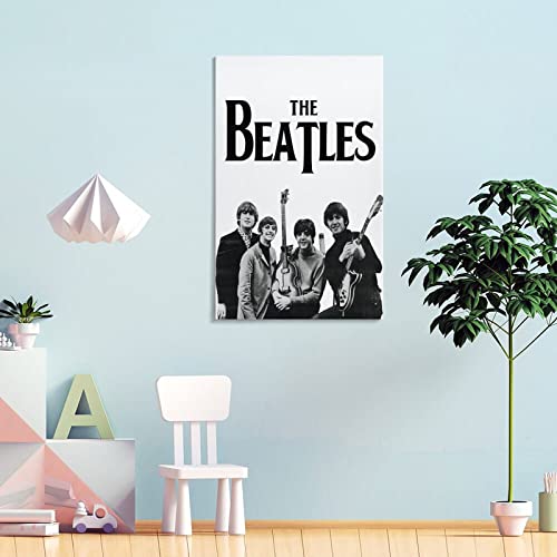 Poster classique noir et blanc The Beatles – Peinture décorative sur toile – Impression murale et image d’art moderne… - Les Beatles, Paul McCartney, John Lennon, RIngo Starr, George Harrison Poster classique noir et blanc The Beatles - Peinture décorative sur toile - Impression murale et image d'art moderne… – Image 5