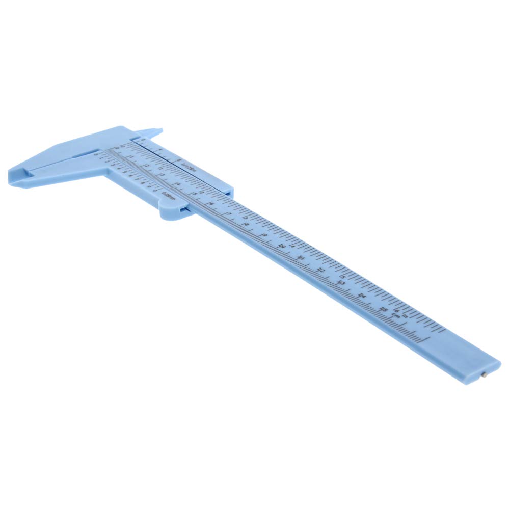 Utoolmart Vernier Caliper 150mm / 5.9-inch Plastic Measuring Tool for Precision Measurements Outside Inside Depth (Blue 1 Pcs