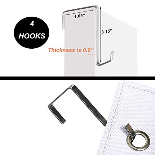 Kimbora 2 Pack Over The Door Shoe Organizer 24 Large Mesh Pockets Hanging Shoe Holder Rack For Closet (White) #TOP7