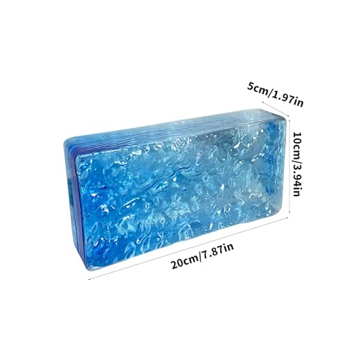Cloison de fond en briques d'acrylique pour séparer une pièce avec style