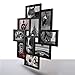 10 Opening 4x6 Black Collage Picture Frame Wall Hanging for 4 by 6 inch Multiple Photo Frames