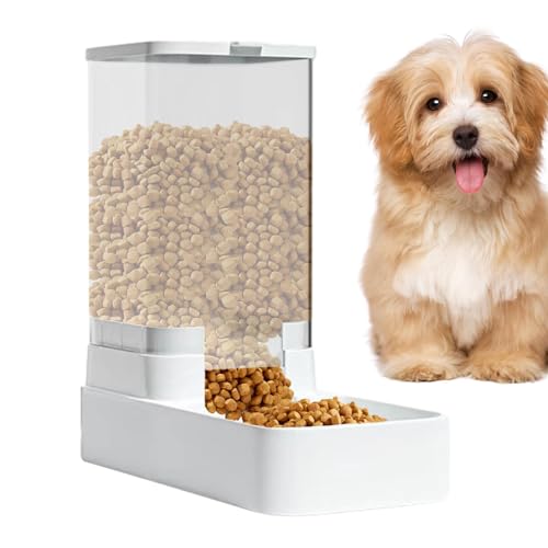 Automatic Pet Feeder, Feeding Watering Supplies, Auto gravit Pet Feeder Bowl, Pets Automatic Feeder and Waterer, 3.8L Cat Feeder Water Dispenser grav ity Food Feeder and Waterer Big Capacity (feeder)