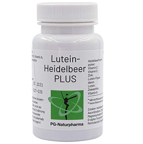 Luteina occhi, 90 capsule, integratori occhi con polvere di mirtillo, Luteina e zeaxantina, Vitamina C, Vitamina E, zinco, vitamine per la vista