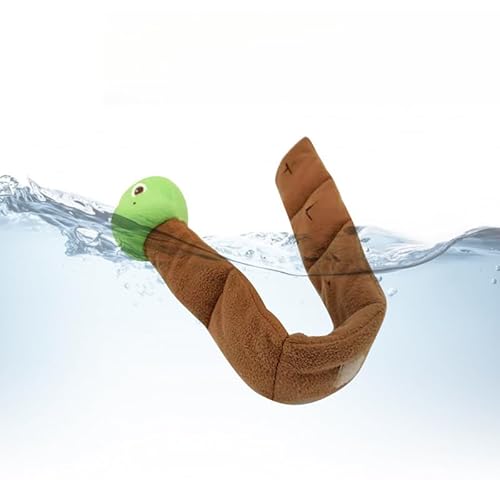 DAFORERAL Brinquedo interativo para cães de caracol de pelúcia com Squeaker - Tapete durável para ma