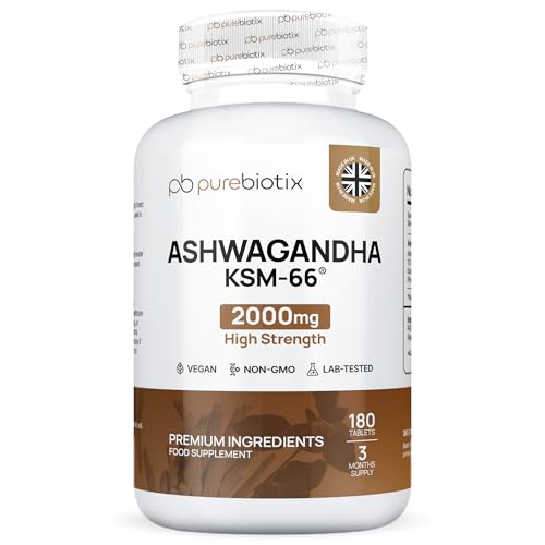 Ashwagandha KSM 66 (Vegan) | Ashwagandha High Strength Tablets (O...