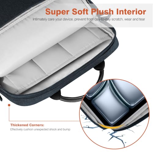 Image of Dadanism 13 Inch Tablet Sleeve Bag with Shoulder Strap & Handle for New iPad Air 13 inch M4 /M3 2026 /2025, iPad Pro 13 inch M5 /M4 2025 /2024, iPad Pro 12.9 inch, Galaxy Tab S10+ /S9 FE+ /S9+ 12.4 inch, Indigo