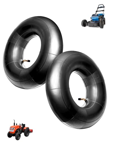 NETONDA 2 Pcs Chambre a Air 15x6.00-6 Valve Coudée Tr-87 Chambre à Air Tracteur Tondeuse 6.00-6 pour Tondeuse Autoportée Remorque Brouette