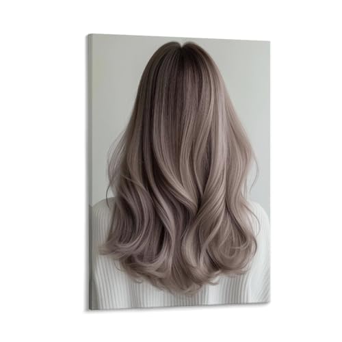 Women's Long Curly Hair Salon Haircut Poster Picture HD Printing