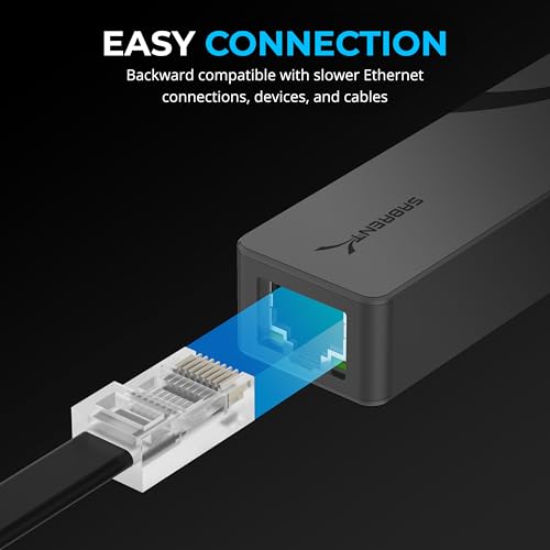 Image of SABRENT USB-C to 5G Ethernet Adapter - 5GbE Optimized, USB 3.1 Gen 1+ Required, Clear Compatibility, Aluminum Body, Plug-and-Play for Data-Capable USB-C Devices (NT-C5GA)