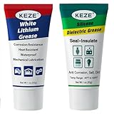 Keze White Lithium Grease Automotive 1 oz and Dielectric Grease 1 oz