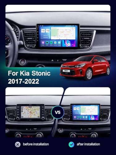 Radio Android Kia Stonic que soluciona los viajes sin mapas con pantalla multimedia WiFi 2