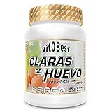 VIT.O.BEST Clara DE Huevo 500 gr Polvo, Negro, Mediano