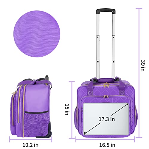 Ytonet 17.3 Inch Rolling Laptop Bag