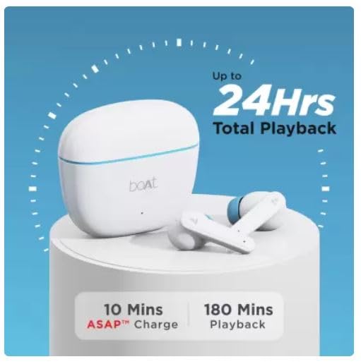 Image of Boat Airdopes 115 in Ear TWS Earbuds(White Siberia)