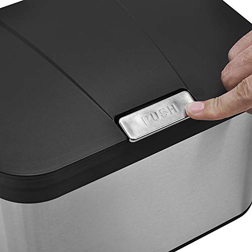 Stainless Steel Compost Kitchen Counter Bin (1.13 Gallon/4.3 Liter) #TOP1