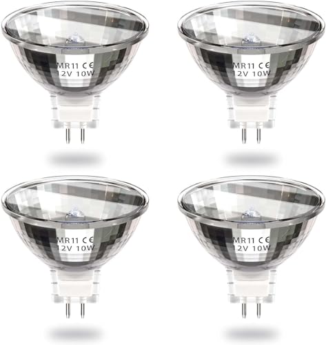 Bonlux MR11 12V 10W GU4 Leuchtmittel Halogen Stiftsockel G4 Spot Halogenlampe 12 Volt 10 Watt MR11+C 35mm Halogenbirnen, Dimmbar, Warmweiß 2800K, 4 Stück Bonlux MR11 12V 10W GU4 Leuchtmittel Halogen Stiftsockel G4 Spot Halogenlampe 12 Volt 10 Watt MR11+C 35mm Halogenbirnen, Dimmbar, Warmweiß 2800K, 4 Stück