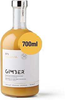 GIMBER N°1 700 ml Original – Concentré de gingembre biologique à base de gingembre, citron et épices | Sans alcool, 100 % biologique | Pour cocktail ou à boire pur