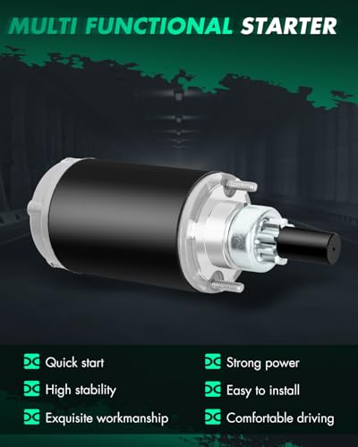 Image of SCITOO Motor Starter for 52-098-03 Starters Fit for Kohler 18Hp Kt17 Kt19 M18 Mv16S Mv17 Mv18, for CUB Cadet Garden Lawn Tractor, 52-098-03, 52-098-09, 52-098-12, 52-098-12S, 5209803, 5209809 Sab0041
