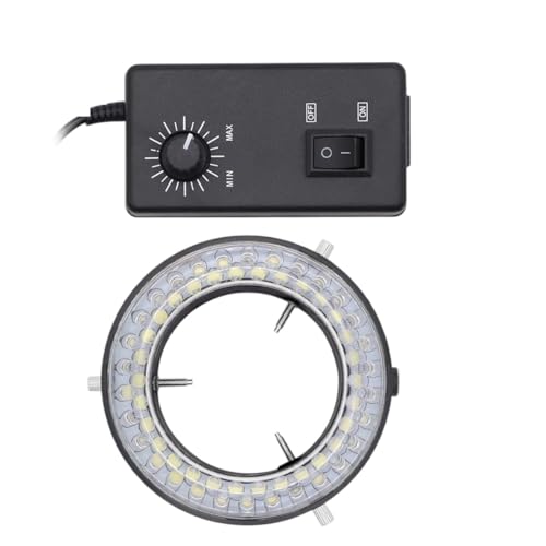 56 Us Plug56 144 Led Ring Light Illuminator Lamp for Industrial Trinocular Stereo Microscope Brightness Adjustable 0-100% Source New 2025 High Reliable Electronic Component