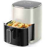 Sweetcrispy 6QT Air Fryer with Window, Square Airfryer Oven...