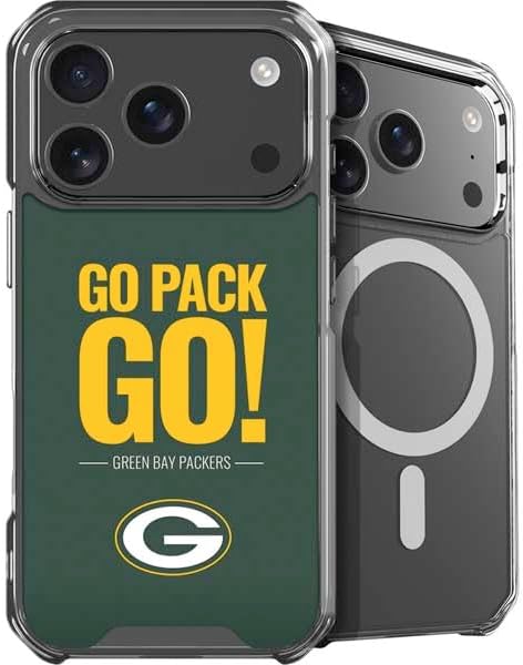 Skinit Phone Case Compatible with MagSafe iPhone 17 Pro Max - Officially Licensed NFL Green Bay Packers Design