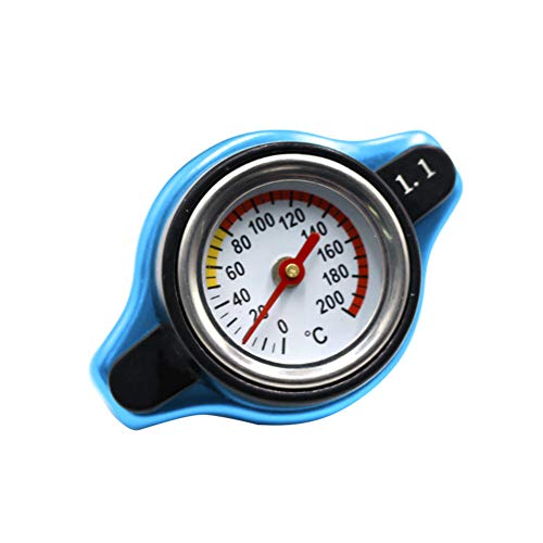Abilieauty Tapa termostática para radiador, 16 PSI, Tapa de Acero para medir la Temperatura de presión