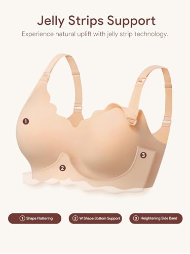 Image of Angelhood Nursing Bras for Breastfeeding Ultra Comfort Seamless Maternity Bra Pack Wireless Pregnancy Bralette Bra Extender