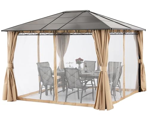 Abccanopy GAZEBO 10X12 - Outdoor Polycarbonate Hard Top Roof Gazebo thumb #3