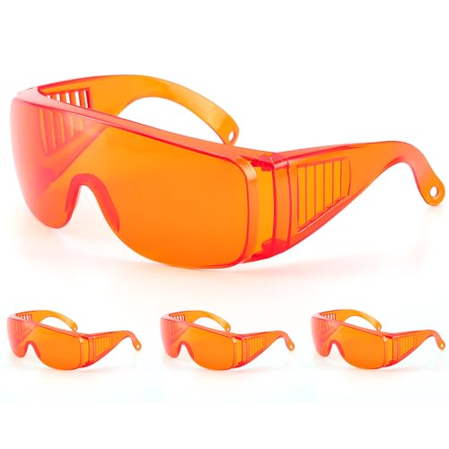 JMU 4 Pack Curing Light Glasses Dental, Dental Eyewear for Teeth Whitening LED Protection