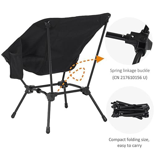 Chaises légères de jardin : fauteuil de camping et pêche pliable - 6
