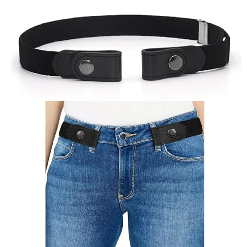 No Buckle Stretch Invisible Belt for Women or Men, Invisible Elastic Stretch Belt for Jeans Pants