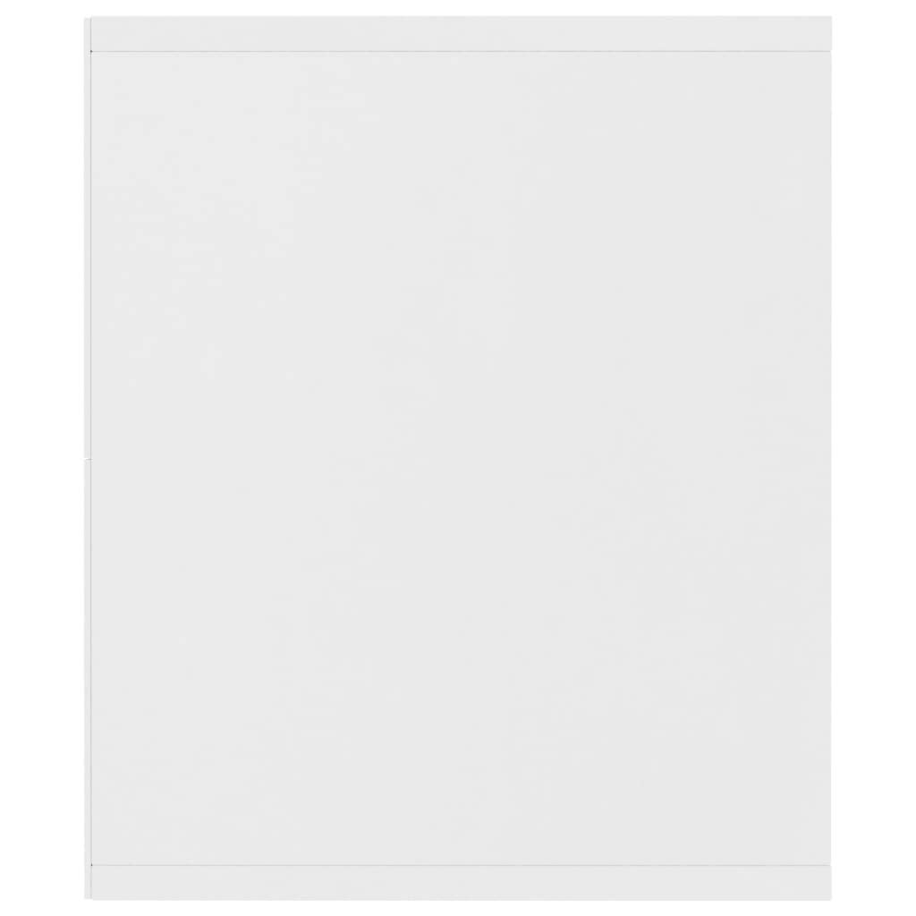 Fengshui Regał na książki, szafka pod telewizor, biały, 143 x 30 x 36 cm, 4-komorowy regał z materiału drewnopochodnego, do powieszenia lub stojącej, wszechstronne miejsce do przechowywania książek