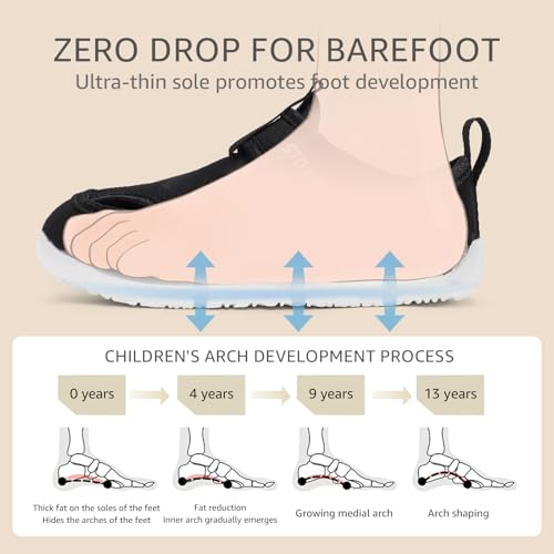 Toddler Wide Toe Box Water Shoes: Boys Girls Zero Drop Beach Sandals Summer Kids Barefoot Swim Pool Shoe4