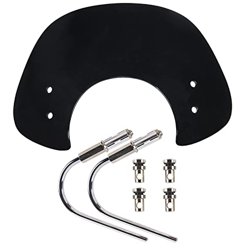 Pare-Brise de Moto, pour Vespa GTS 125 250 300 2008-2022 2021 Touring Pare-Brise Pare-Brise Moto Flux d'air visière Pare-Vent déflecteur Protecteur (Color : Smoke)