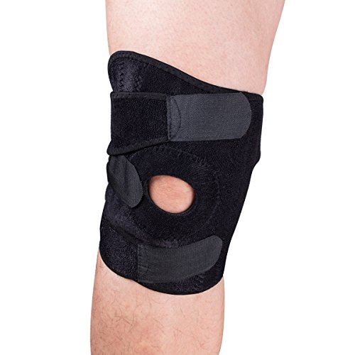 Fanuk genou Bretelles 1 paire respirant antidérapant support de genou Attelle réglable rotulienne Stabilisateur pour la course à pied d'arthrite