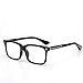 Black Classic Thick Square Frame Clear Lens Glasses for Women Men Non Prescription Eyeglasses (black)
