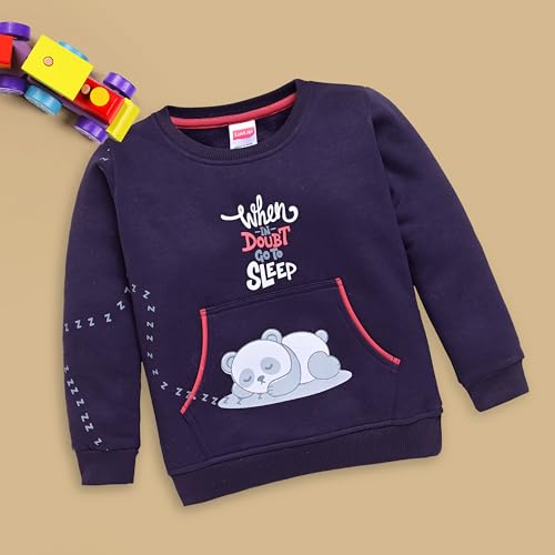 Image of LuvLap Baby Boys Full Sleeve Sweatshirt & Pyjama Set Pack of 1