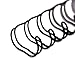 Produktbild Drahtbinderücken für Bindungen 3:1 (34 Ringe), 12,7 mm, 100 Stück, SCHWARZ, für ca. 100 Seiten - für Ringbindungen