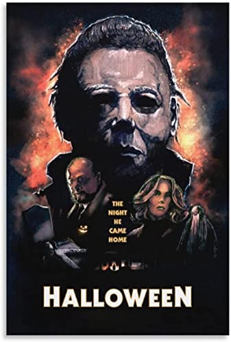 Cuadros en Lienzo Películas de terror de Halloween Decoración de pared Pinturas para el hogar Habitación 50x75cm sin cuadro