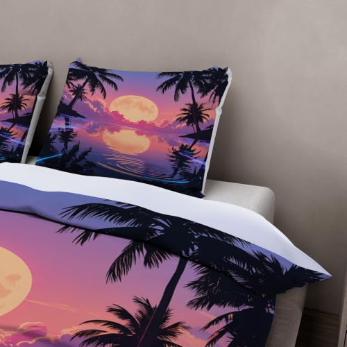 Linge de Lit Fermeture Éclair Douce Housse de Couette 140x200cm - 5