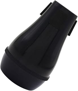 Professional Tenor Trombone Mute Abs Semi-closed Silencer Accessory for Quiet Practice Lightweight Dark-colored Trombone Dampener for Sound Attenuation and Easy Random Color