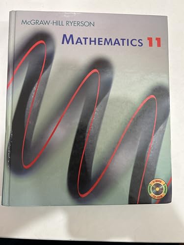 Mcgraw-Hill Ryerson Mathematics 11 0075529106 Book Cover