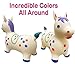 Bouncy Horse Shark - ECO-Friendly - Animal Bouncing Horse Hopper Toy, Inflatable Ride on Jumping Bouncer for Kids (Blue)